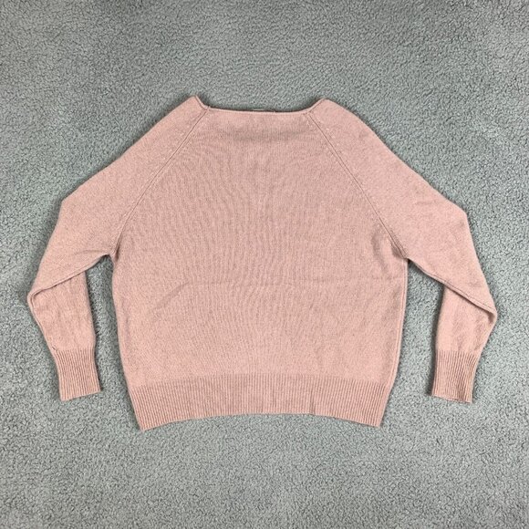 NakedCashmere Tulip Sweater Womens XS Pink Cashmere Off the Shoulder FLAWS - Picture 8 of 16